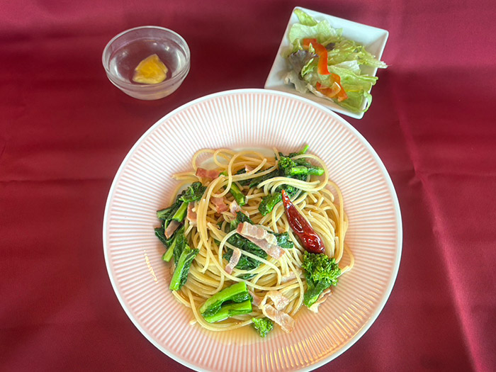 菜の花のペペロンチーノ